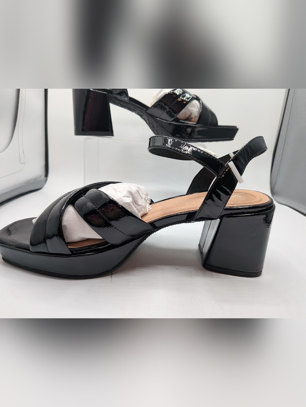 Donna Platform Sandals -10WW - Picture 6 of 14
